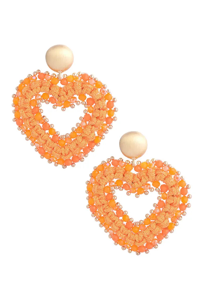 Oorbellen love all the way Rood/Oranje/Roze