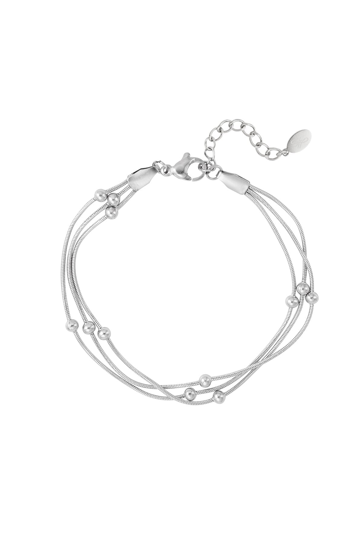 Armband met een twist goud/zilver