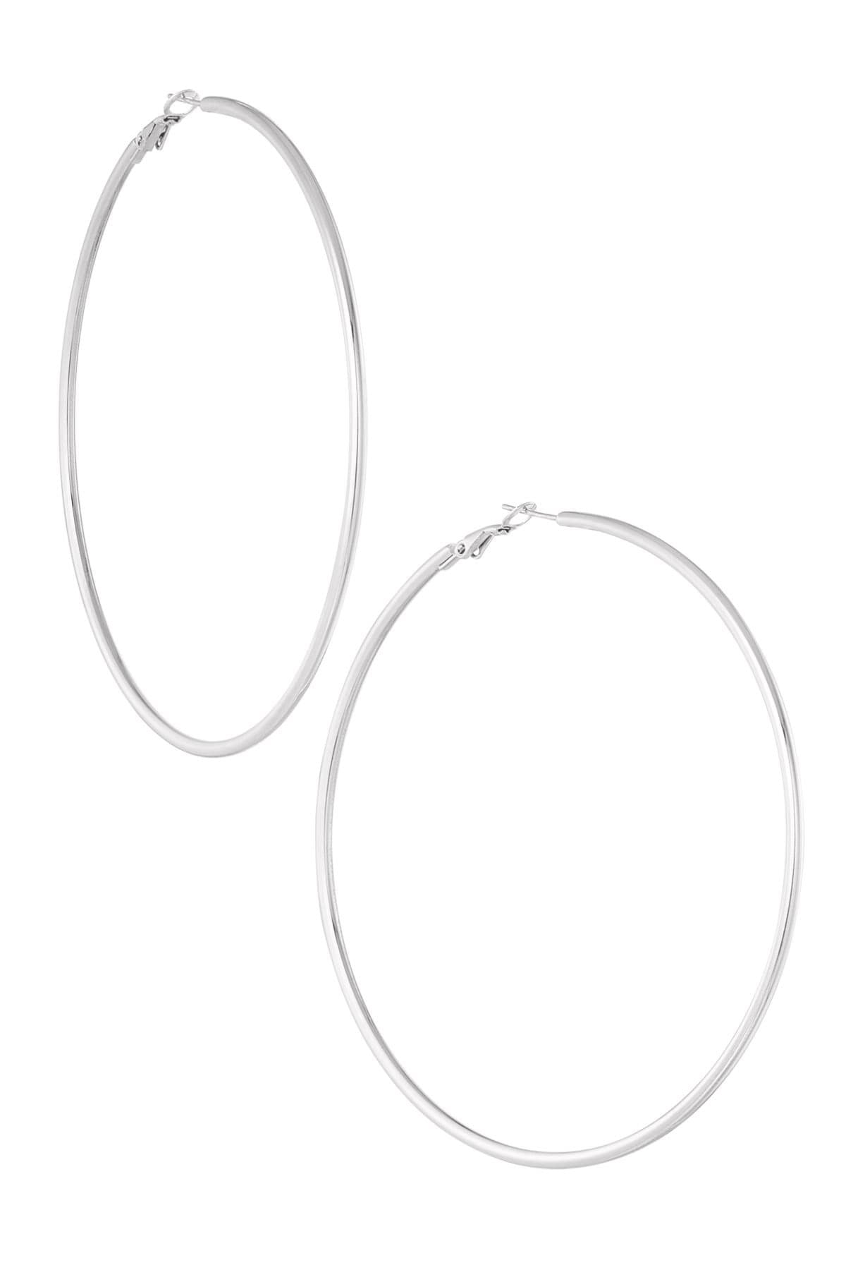 Oorbellen dunne basic hoops