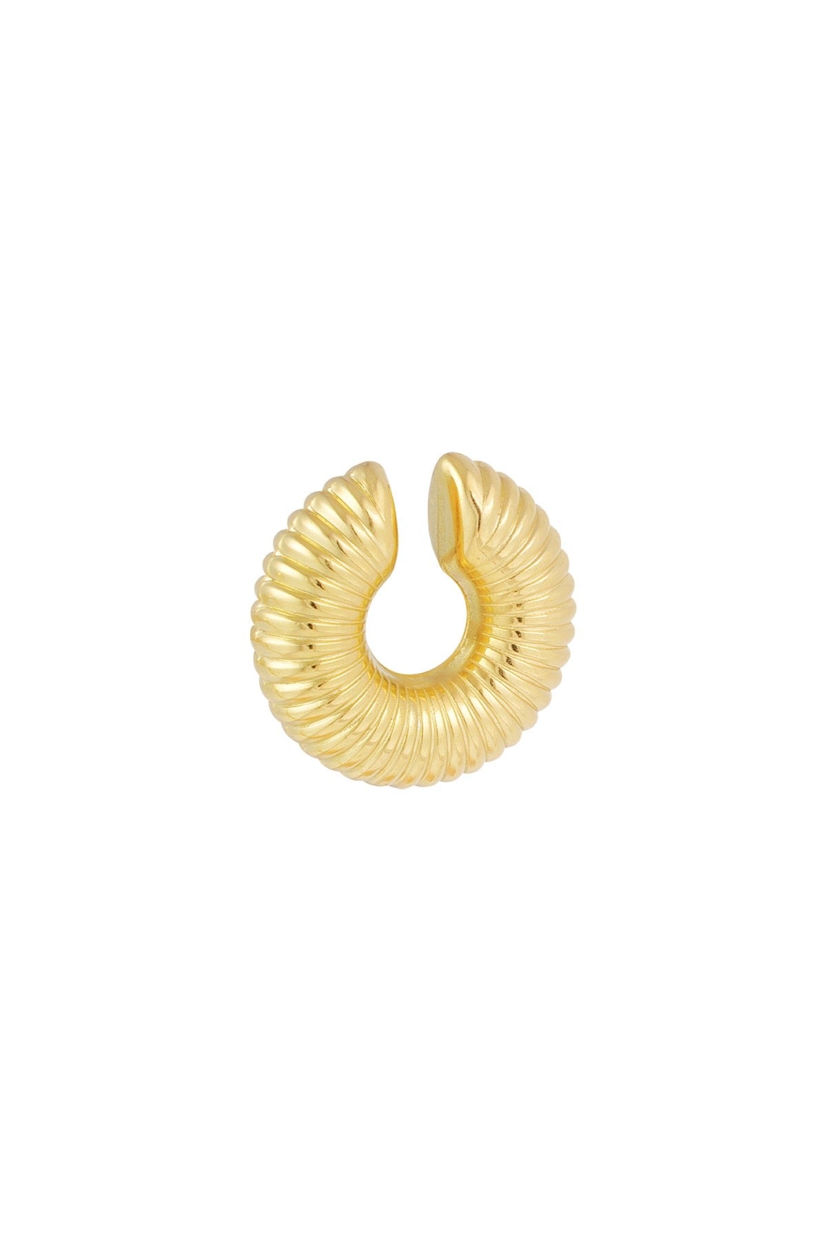 Earcuff met ribbels