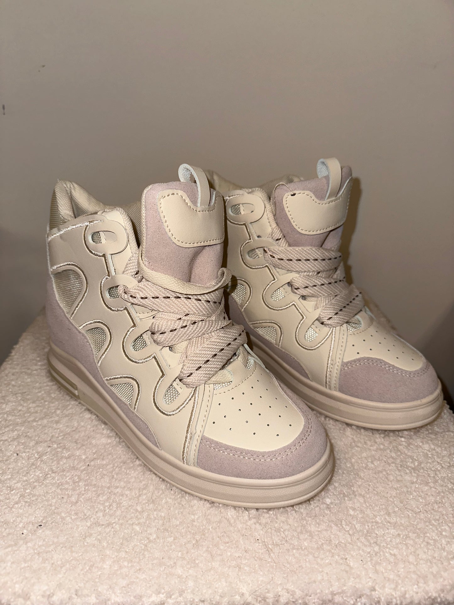 Luna sleehak sneaker white