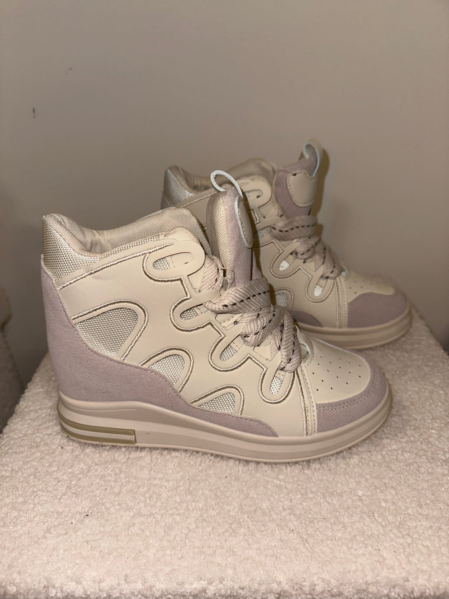 Luna sleehak sneaker white