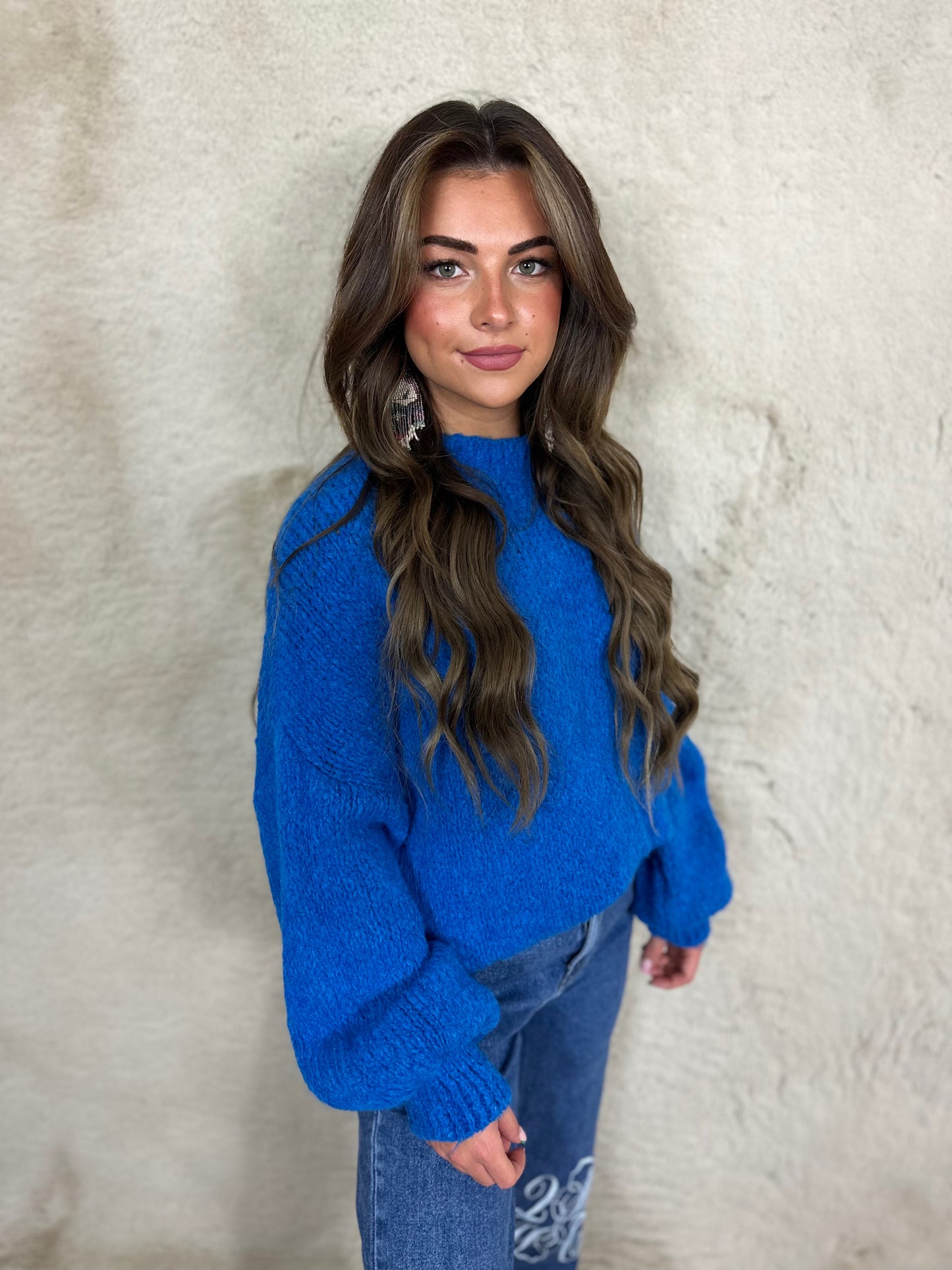 Cozy sweater blue