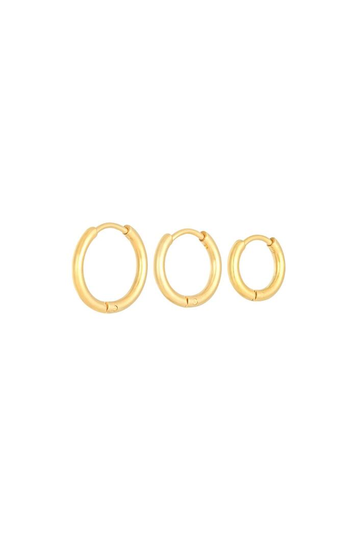 Oorbellen Set Little Hoops goud/ zilver
