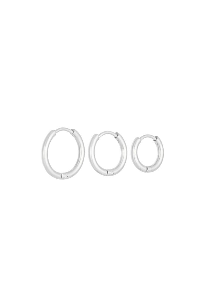 Oorbellen Set Little Hoops goud/ zilver
