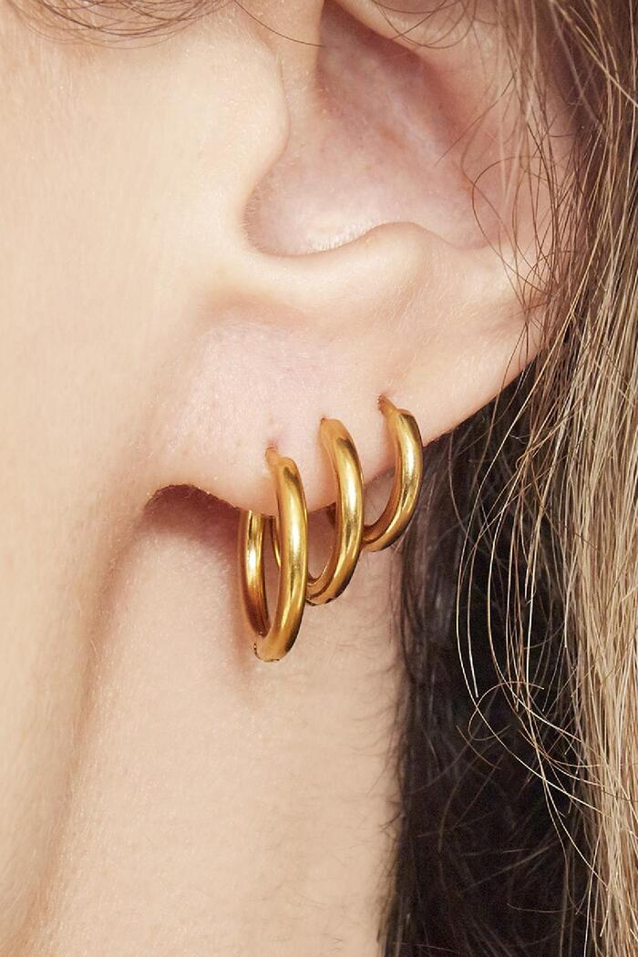 Oorbellen Set Little Hoops goud/ zilver
