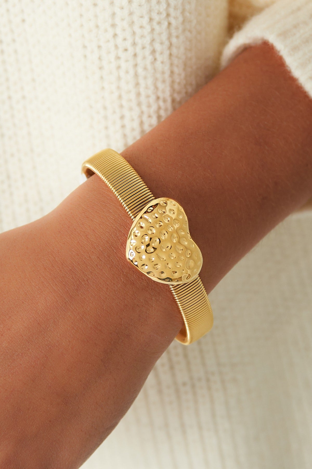 Bold love armband goud/zilver