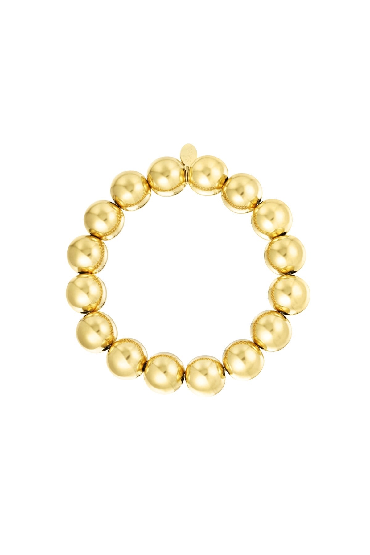 Armband big bold type goud/zilver