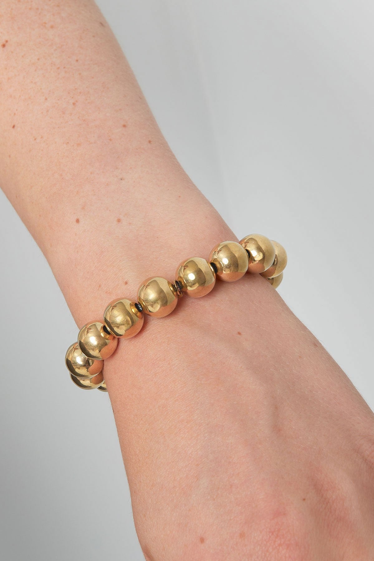 Armband big bold type goud/zilver