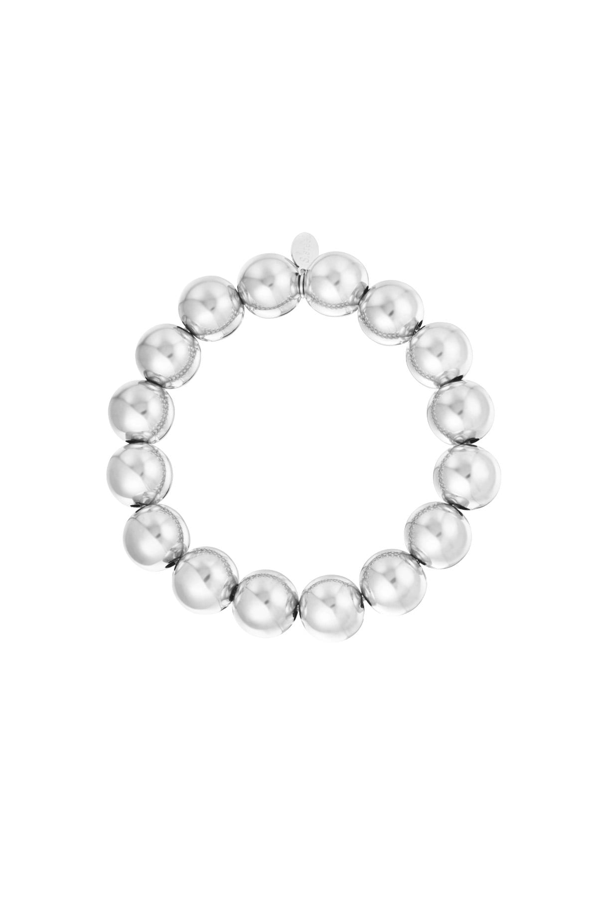 Armband big bold type goud/zilver