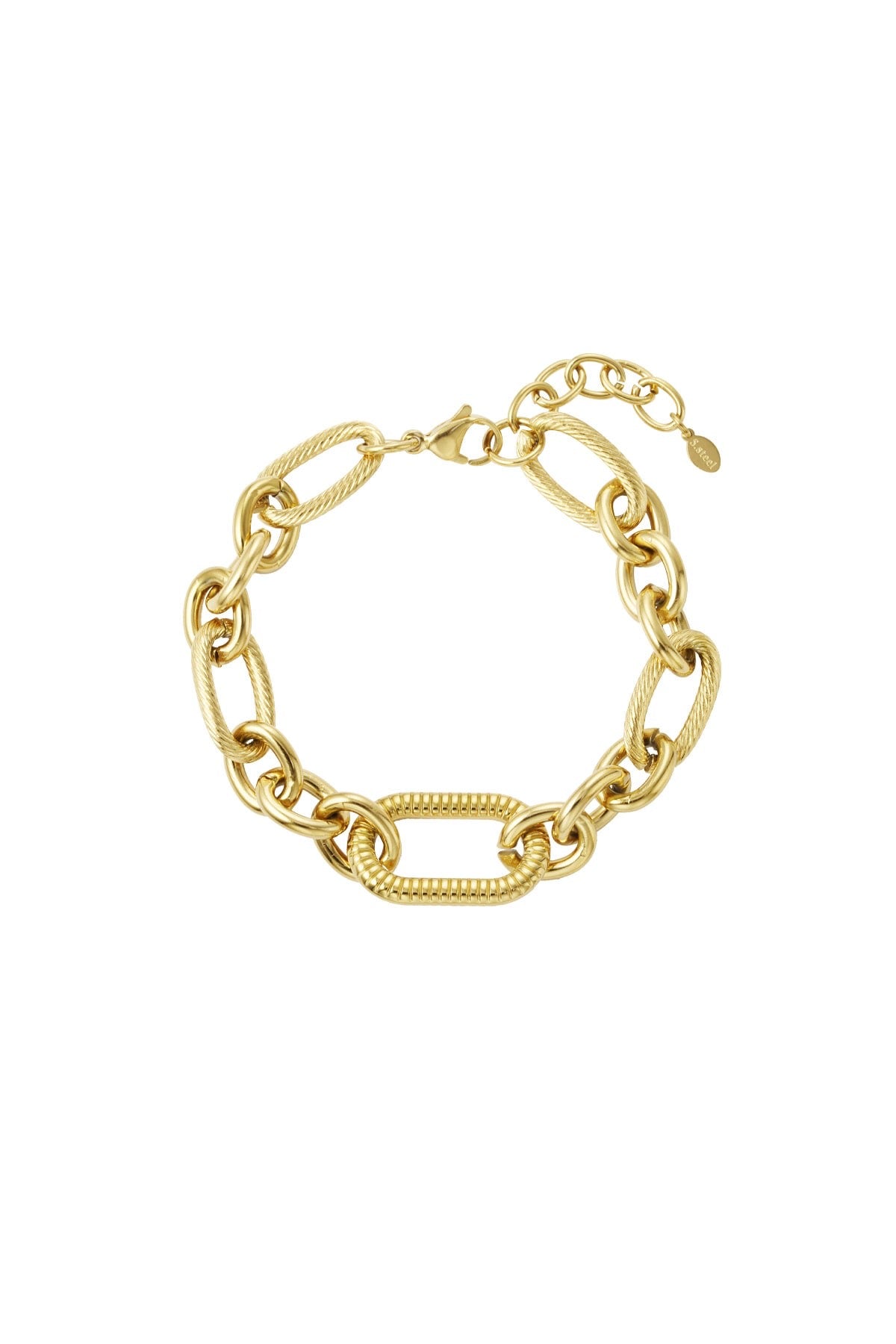 Bold link chain armband