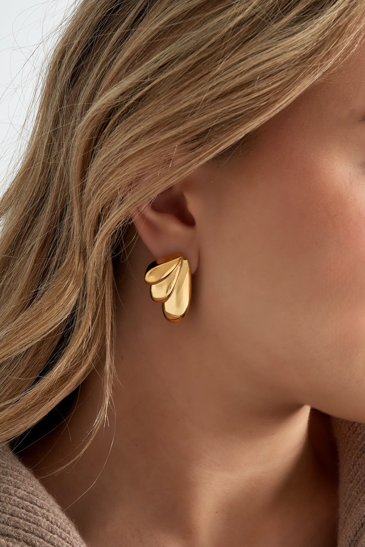 Oorbellen summer wings goud/zilver