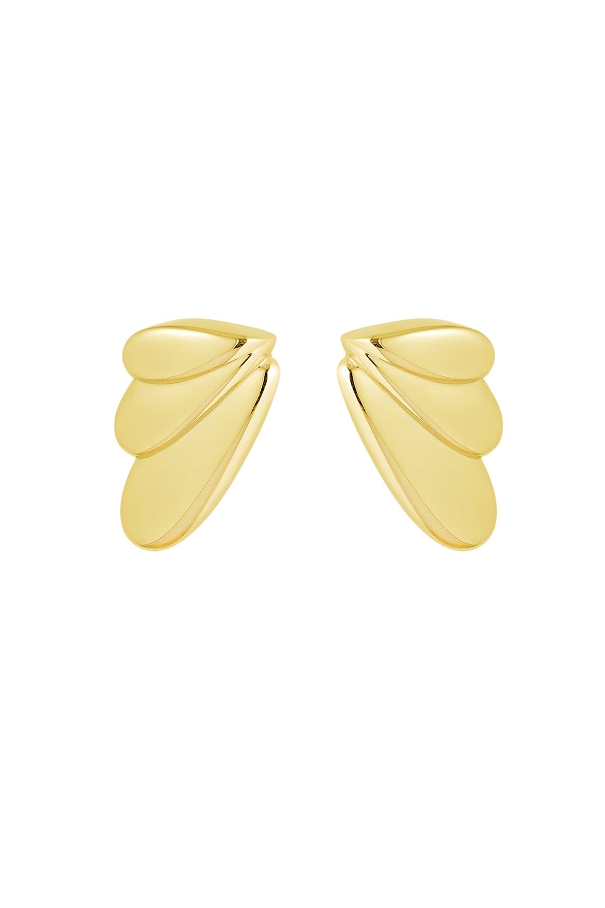 Oorbellen summer wings goud/zilver