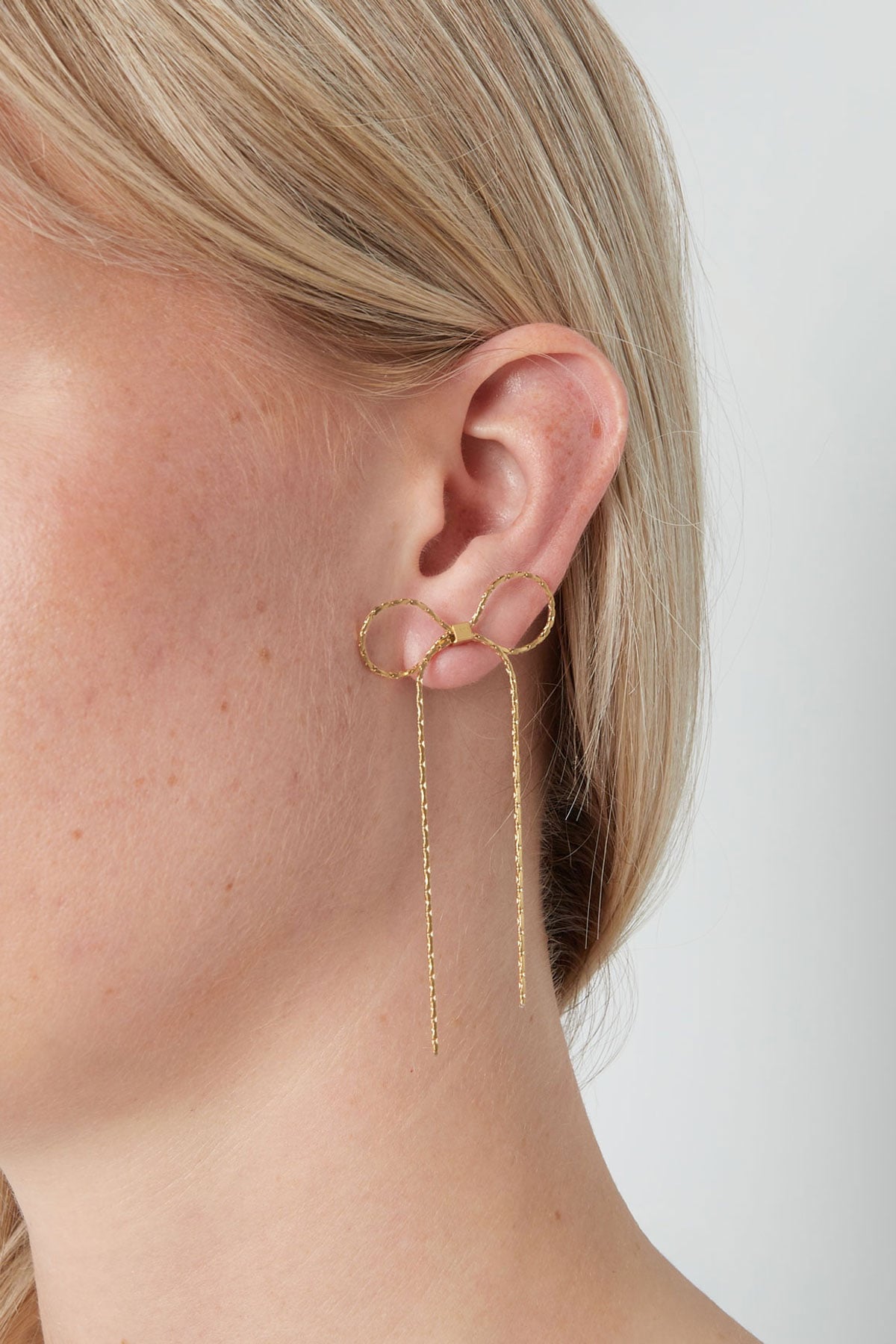 Beautiful bows earrings goud/zilver