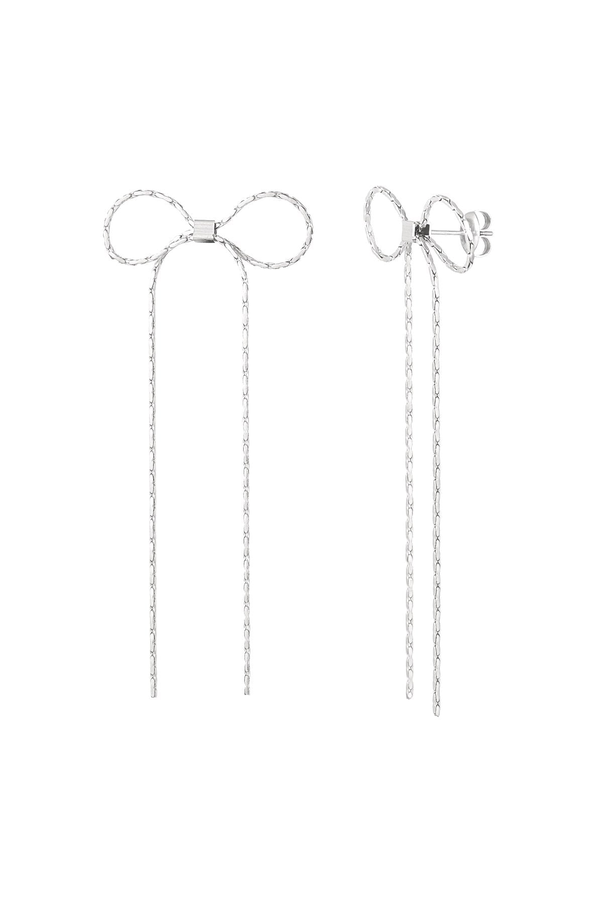 Beautiful bows earrings goud/zilver