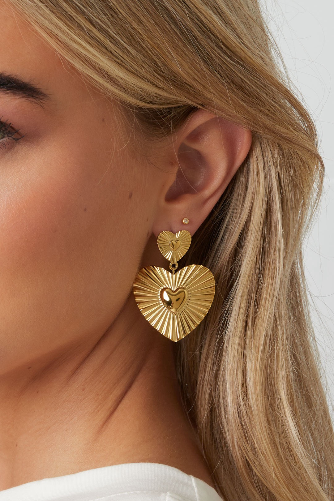 Oorbellen met hartjes casual