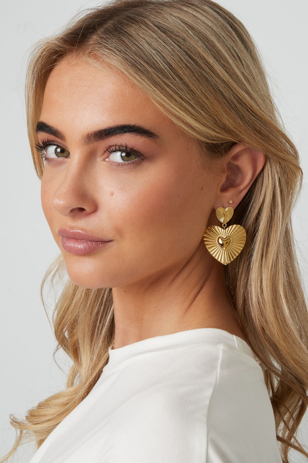 Oorbellen met hartjes casual