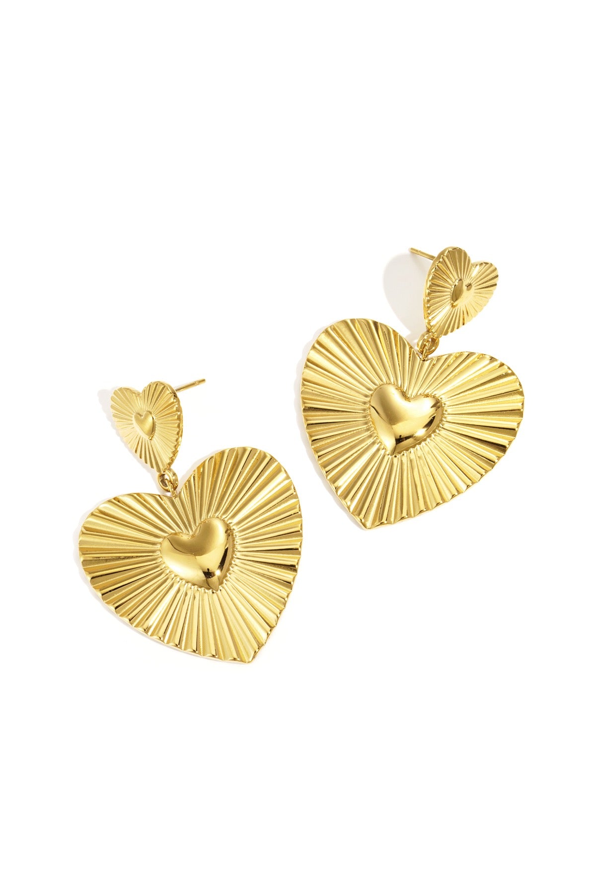 Oorbellen met hartjes casual